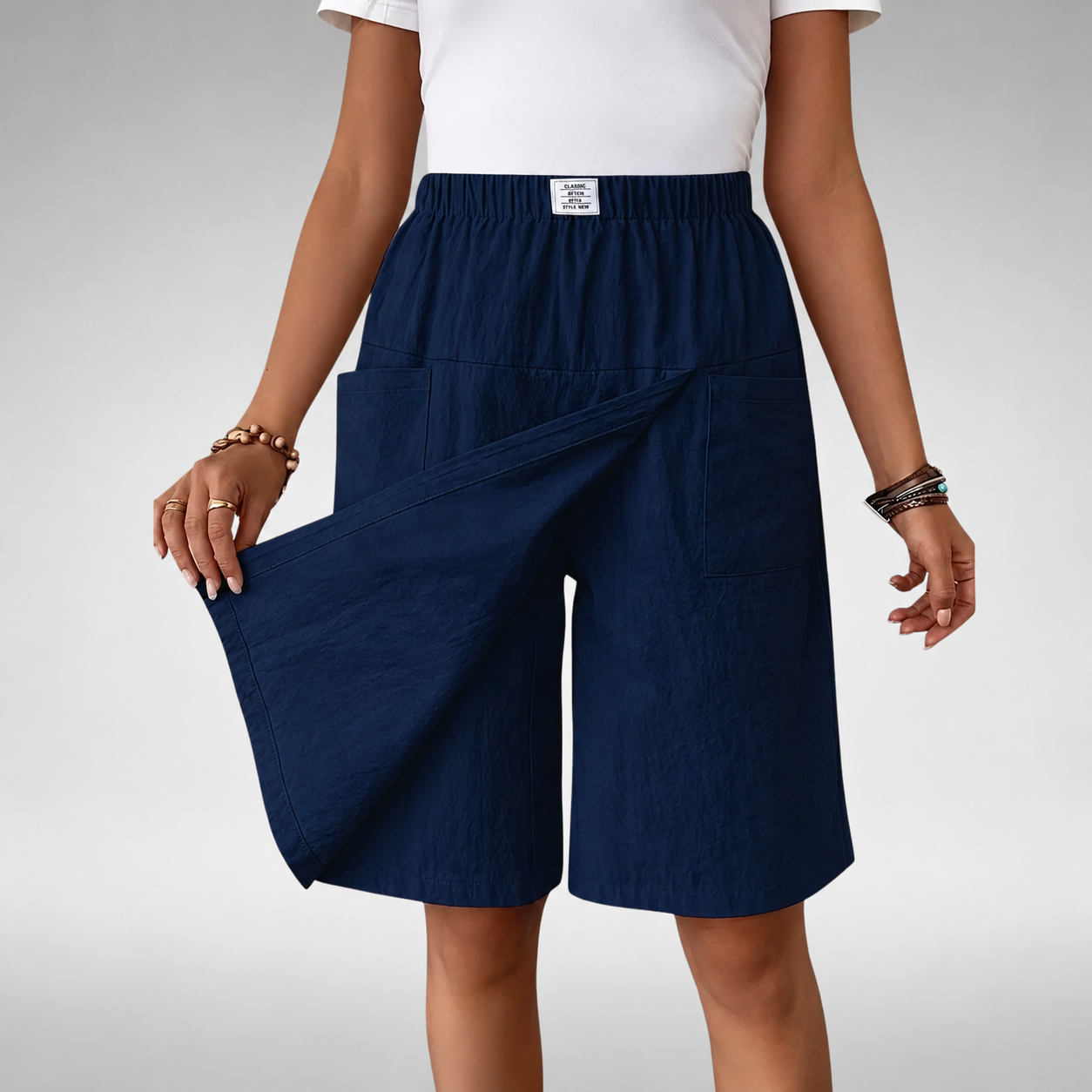 Giovanna | Pantaloni Corti a Vita Alta Comfort