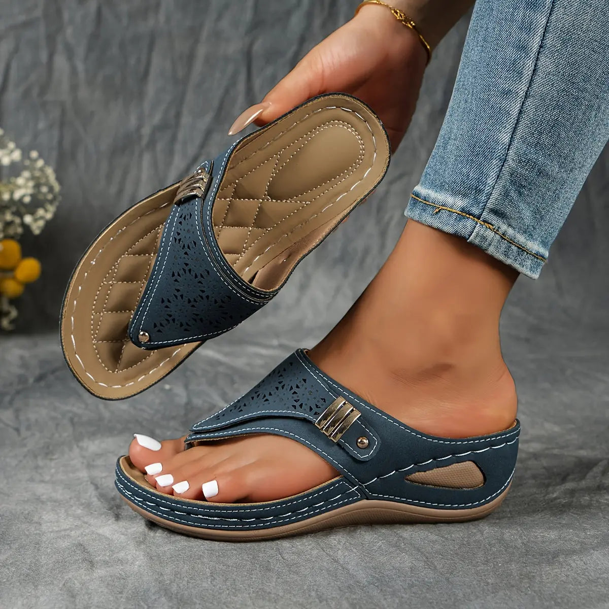 Anna™ | Sandali con Punta a Cuneo Comfort