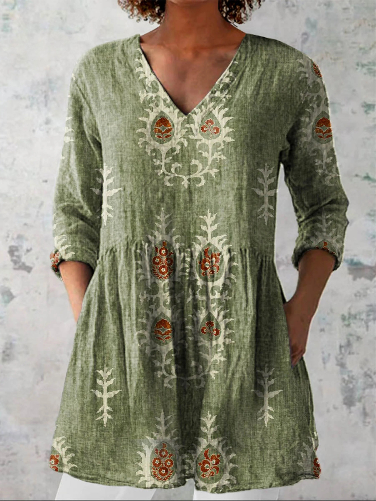 Maeve | Blusa lunga con scollatura a V