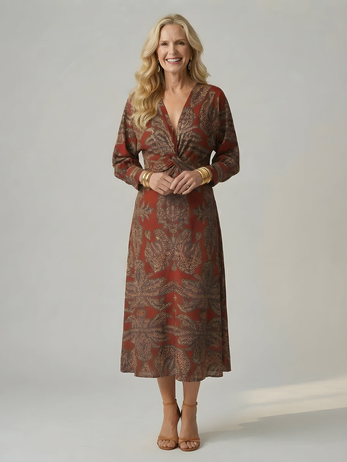 Alisson | Abito Midi Elegante a Portafoglio