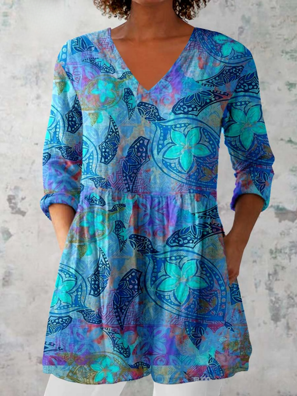 Lilia | Blusa lunga con scollatura a V