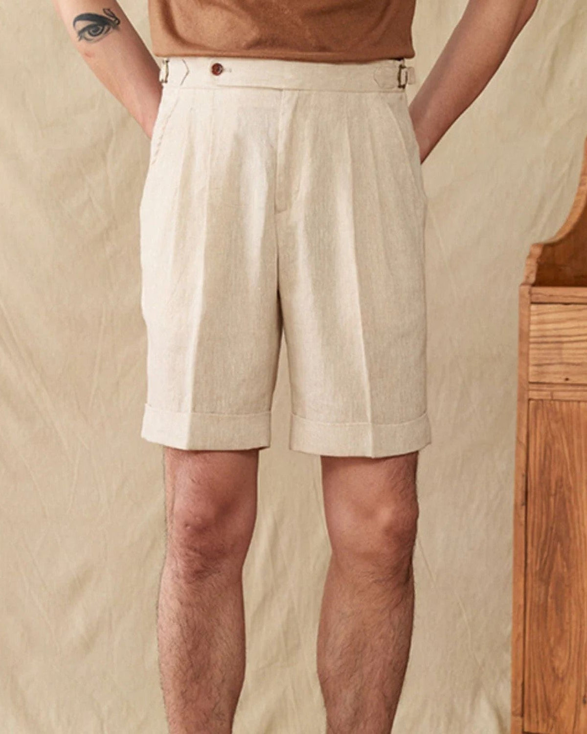 Pantaloncini Uomo Heritage in Lino Sartorialità Europea Estivi