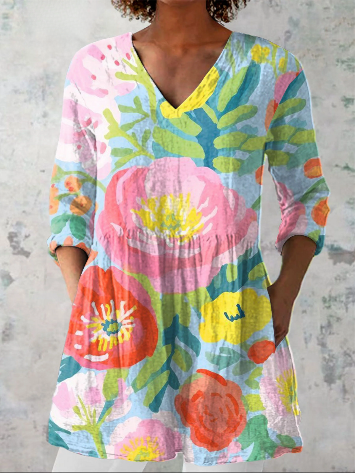 Juliette | Blusa lunga con scollo a V