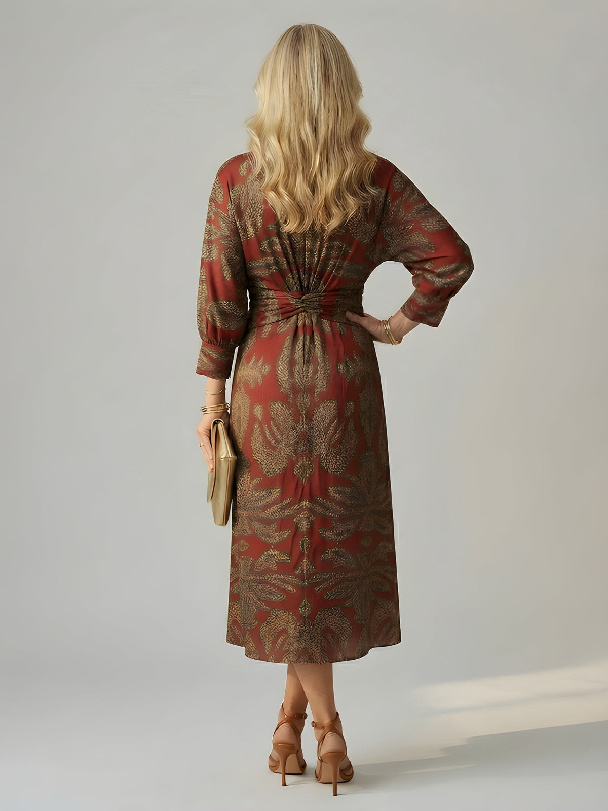 Alisson | Abito Midi Elegante a Portafoglio