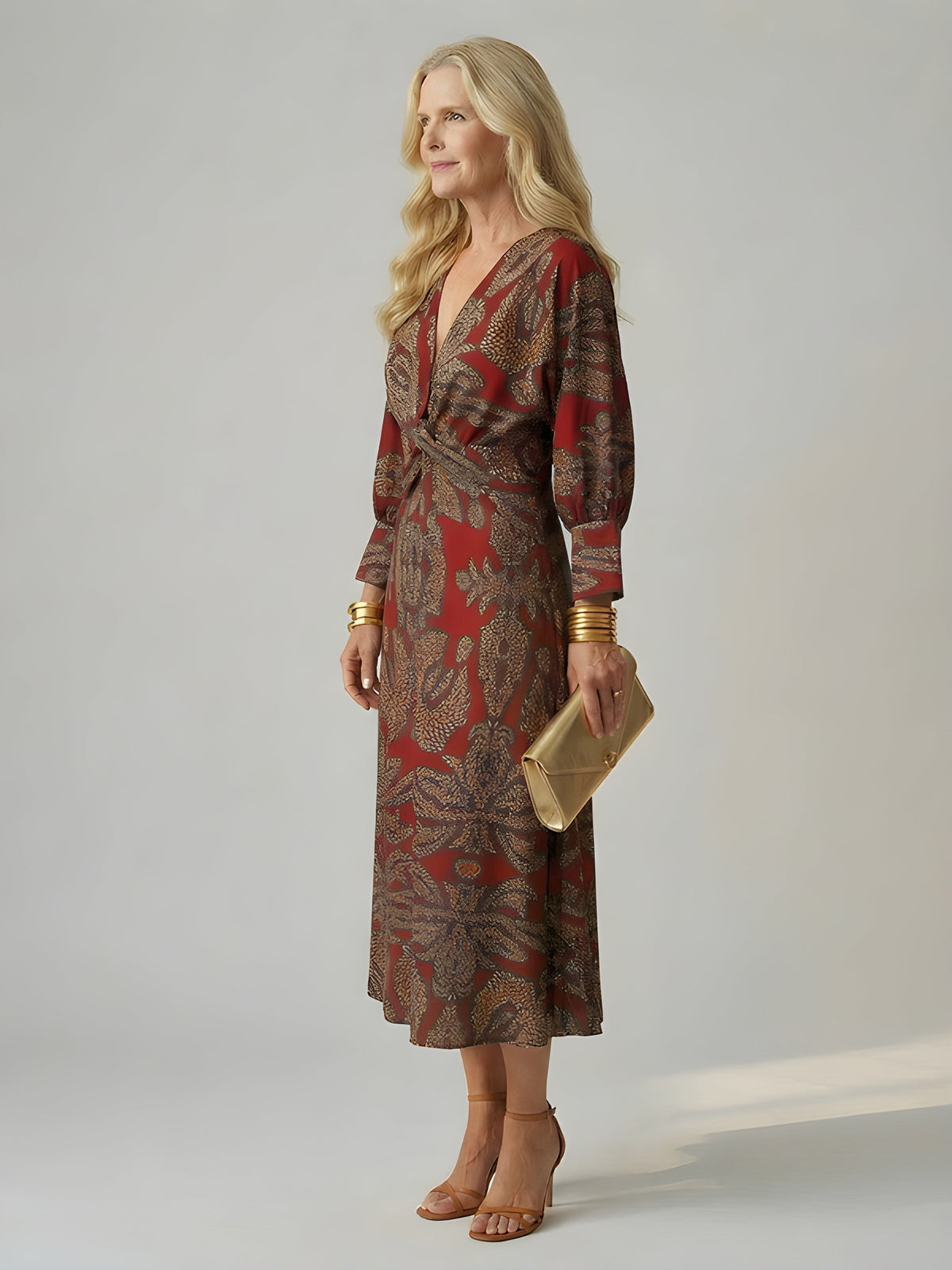 Alisson | Abito Midi Elegante a Portafoglio