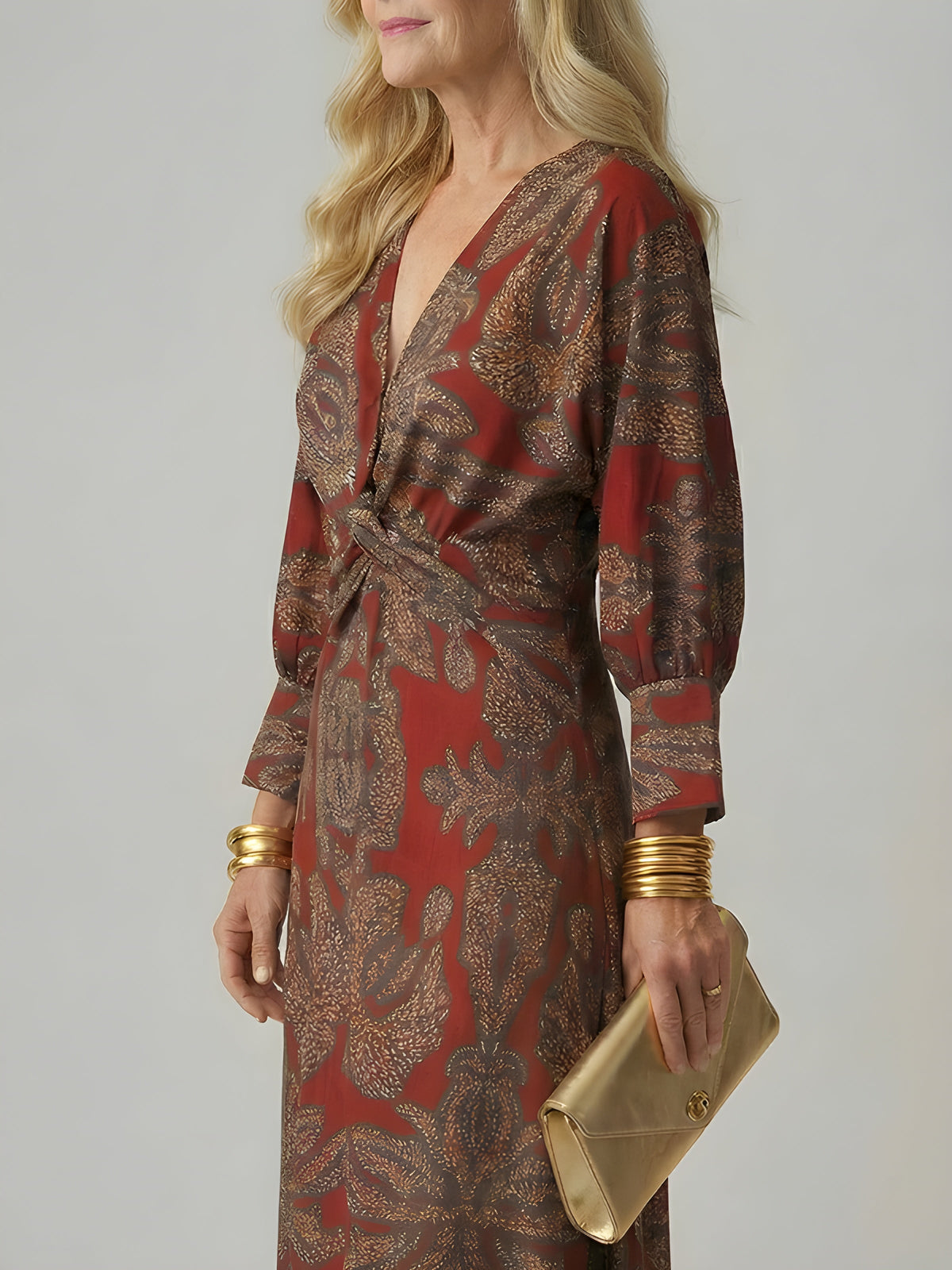 Alisson | Abito Midi Elegante a Portafoglio