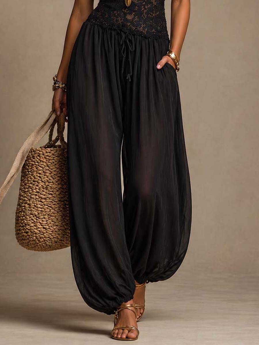 Laura | Costume con Pizzo e Laccio al Collo