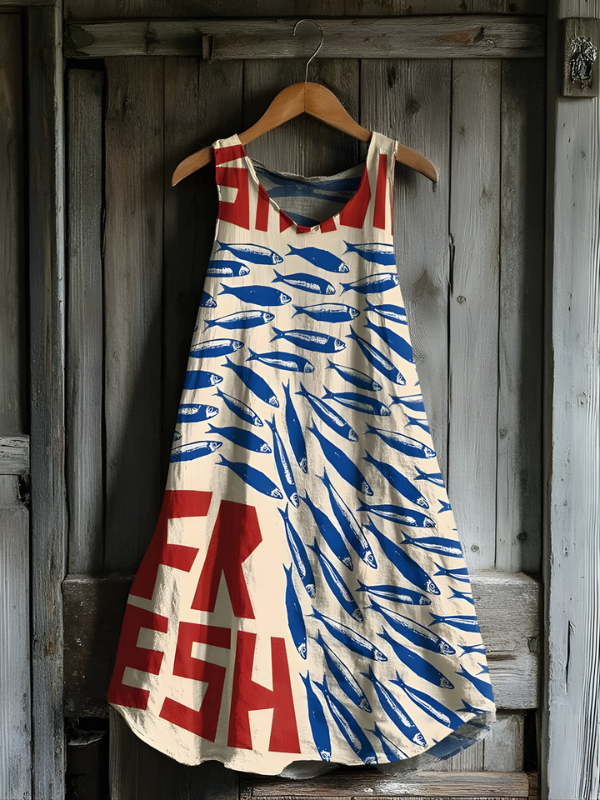 Abito Tank Art Fresh Catch