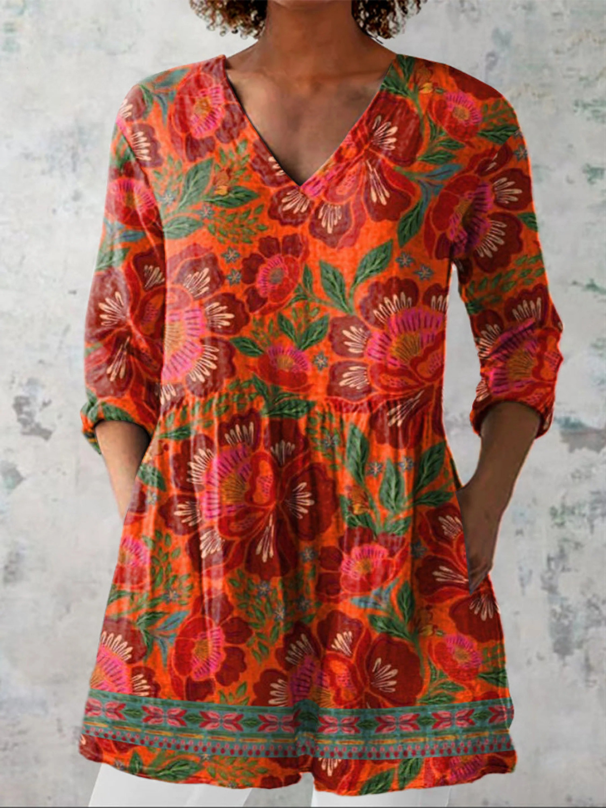 Felicità | Blusa lunga a V