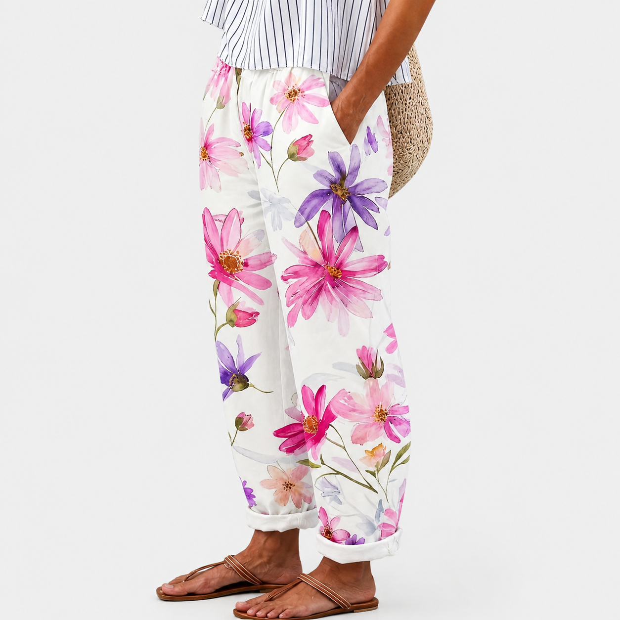 Pantaloni da Giardino Floreali Comfort
