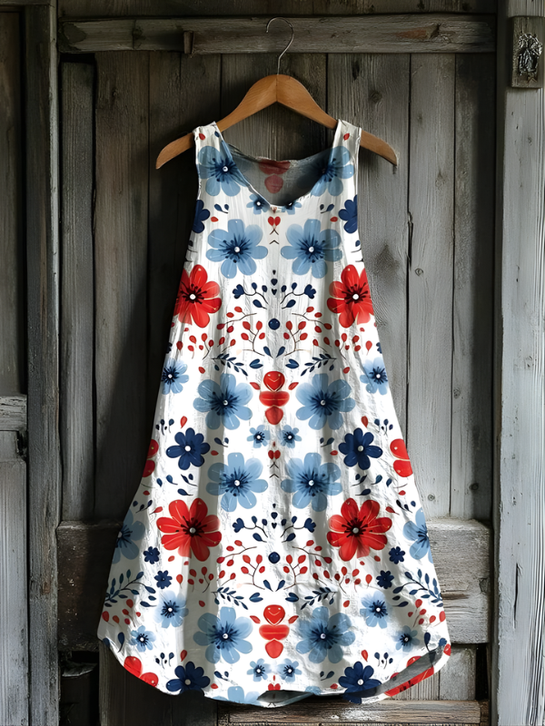 Abito Tank Art Bloom Estivo