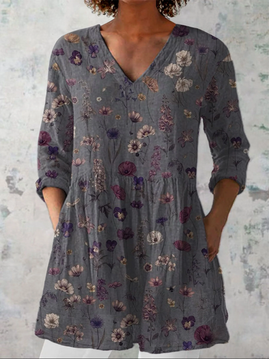 Kassidy | Blusa lunga con scollo a V