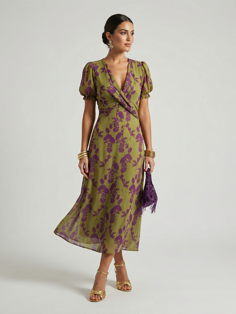 Hanna | Abito Midi Floreale Relaxed