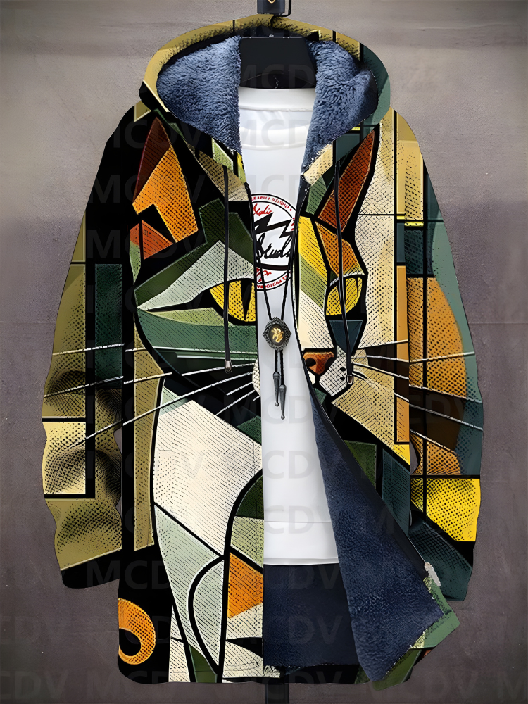 Asher™ - Felpa con zip ispirata all'arte di lusso