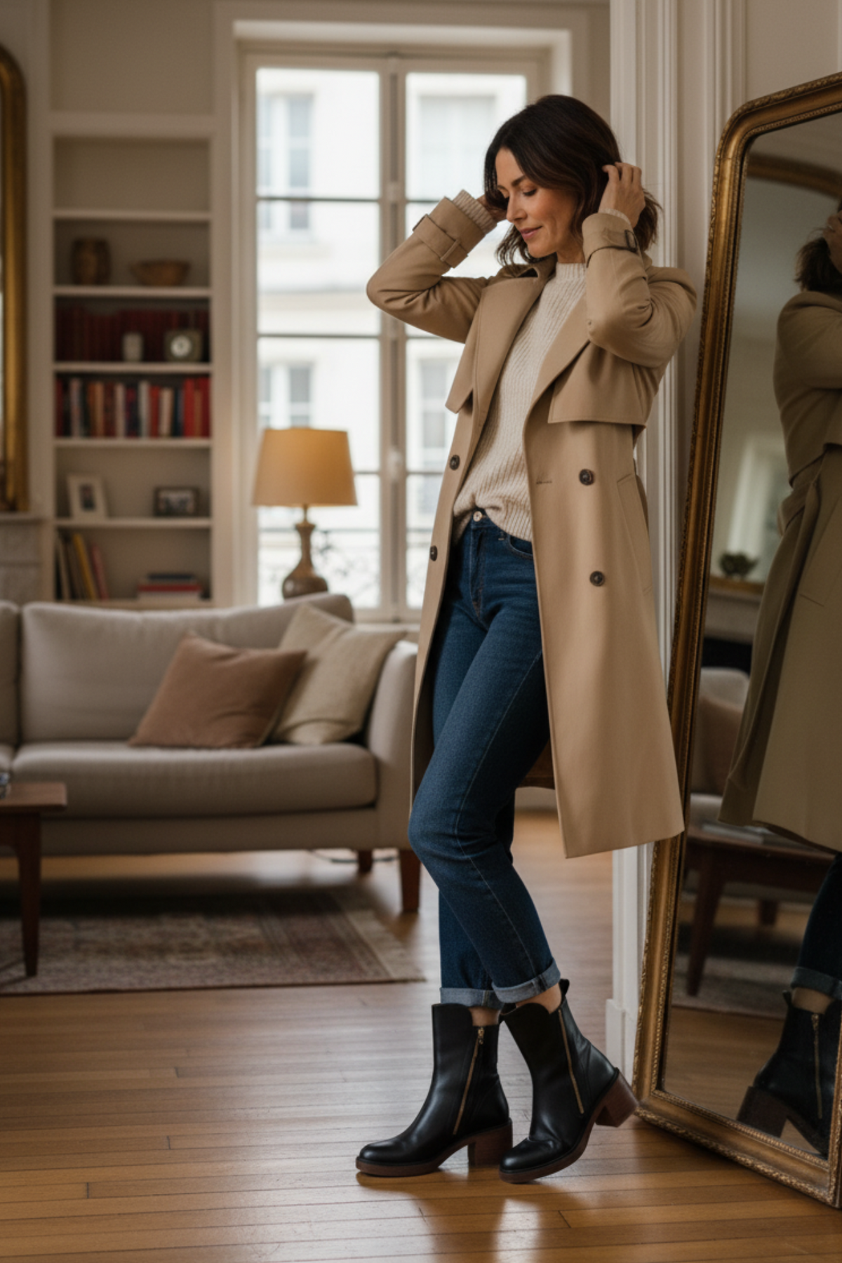 Valorine™ | Stivali Neri con Tacco Comodo, Eleganti e Senza Tempo