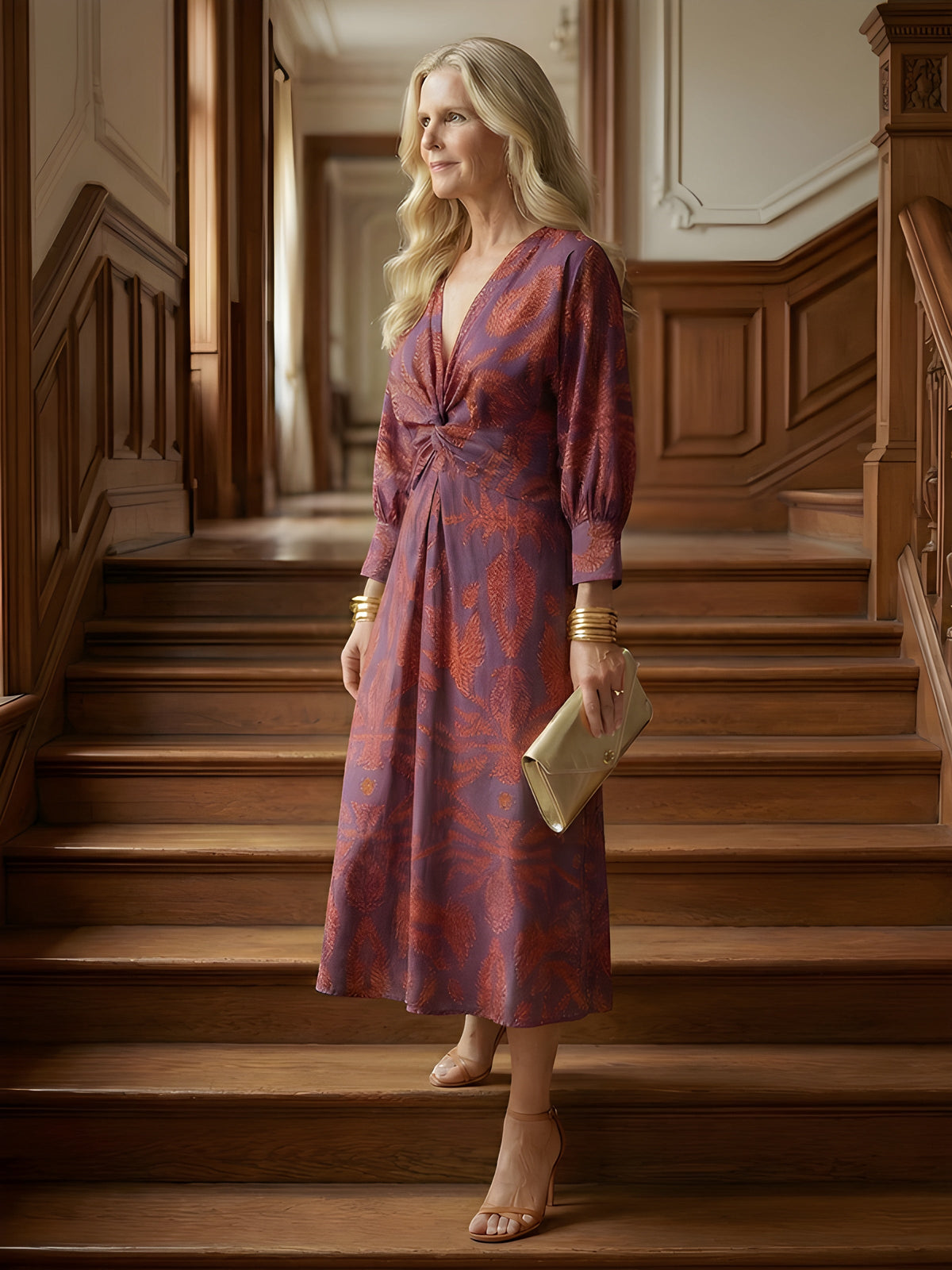 Alisson | Abito Midi Elegante a Portafoglio