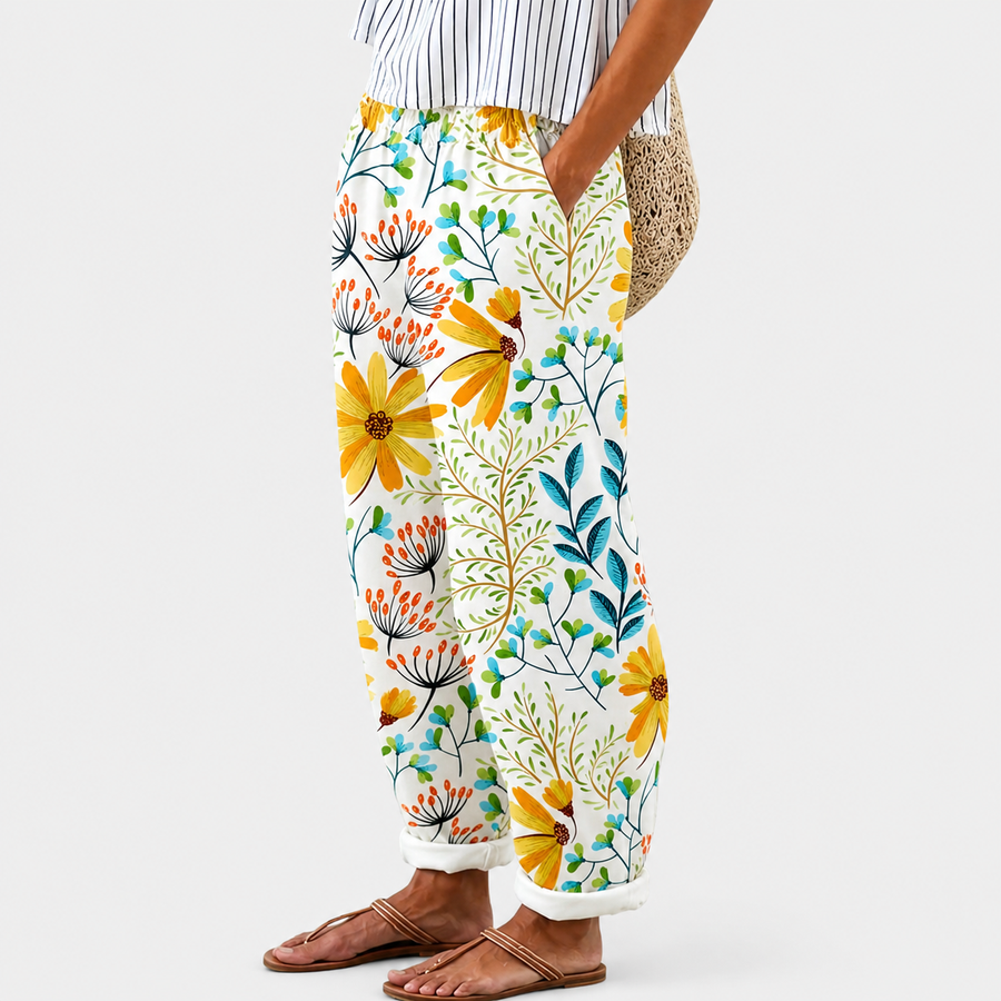 Pantaloni da Giardino Floreali Comfort