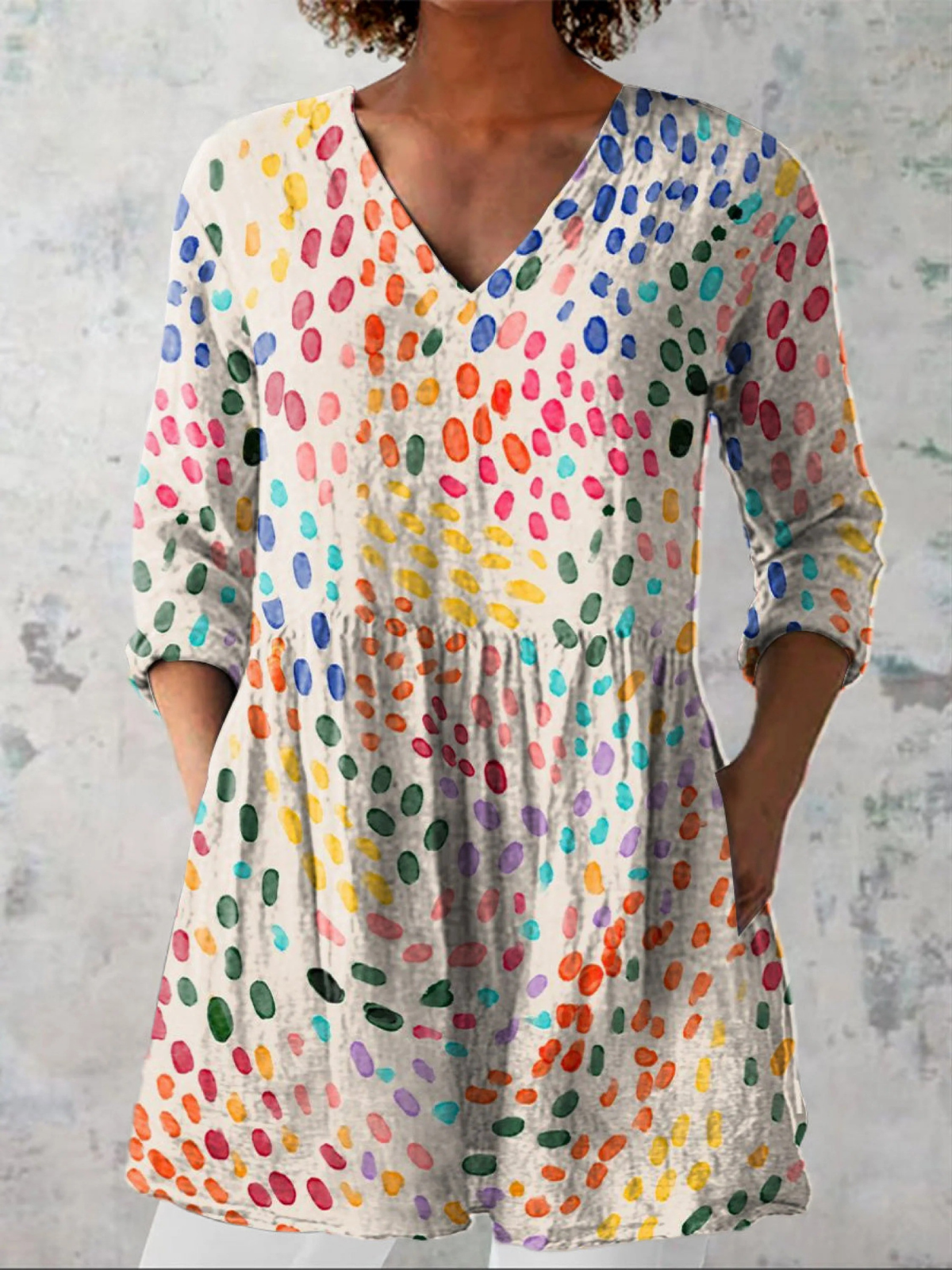 Bernadette | Blusa lunga con scollo a V