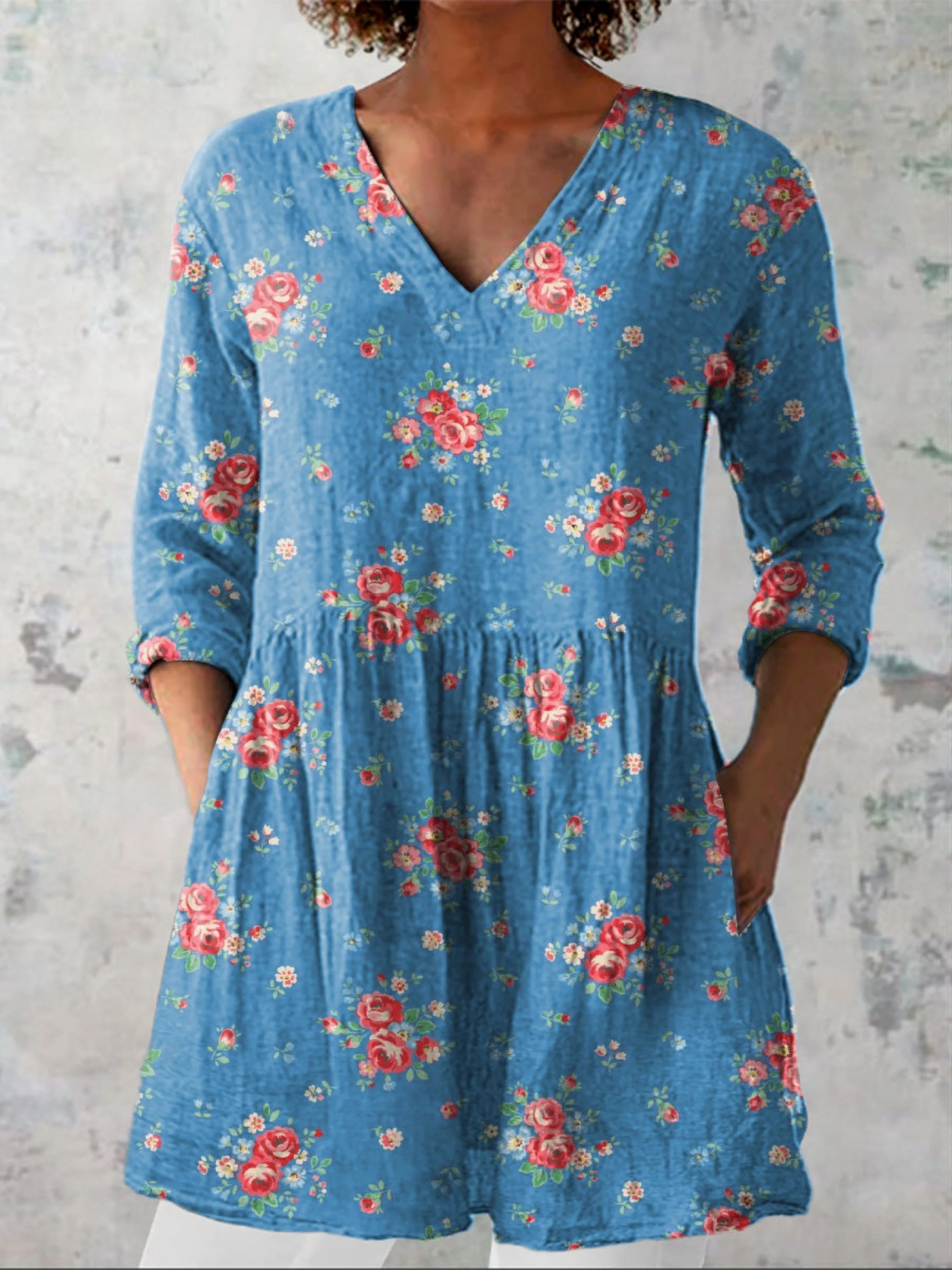 Mabel | Blusa lunga a V