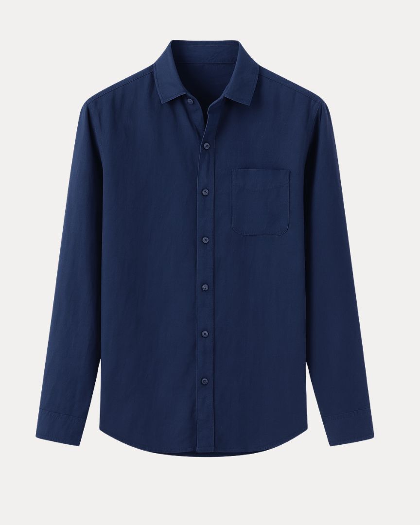 Camicia Uomo Maniche Lunghe Leggera Traspirante Comoda