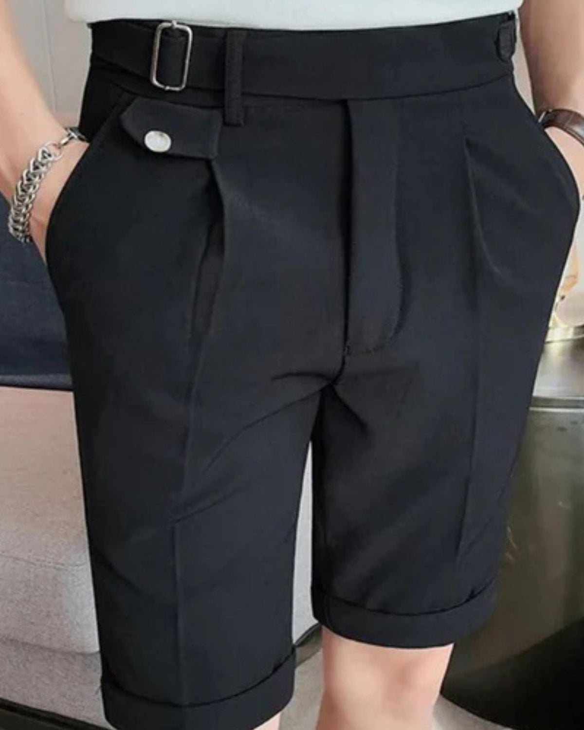 Pantaloncini Uomo Heritage in Cotone Misto Leggeri Raffinati