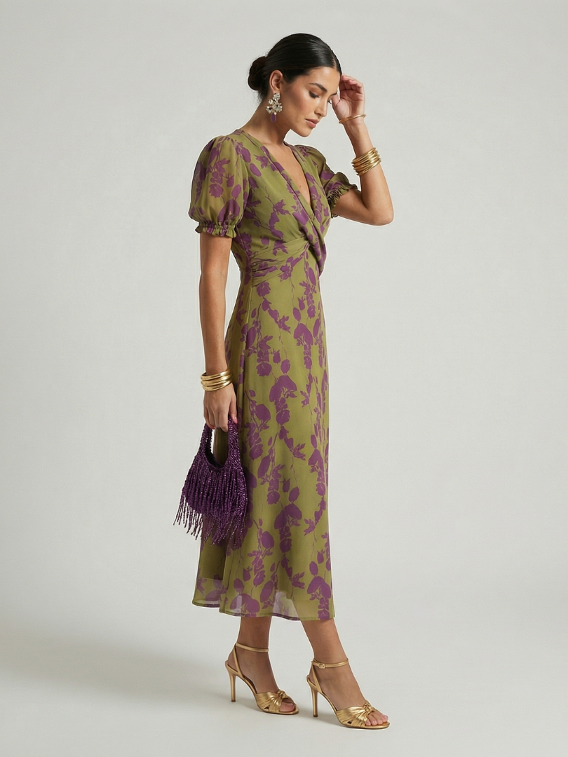 Hanna | Abito Midi Floreale Relaxed