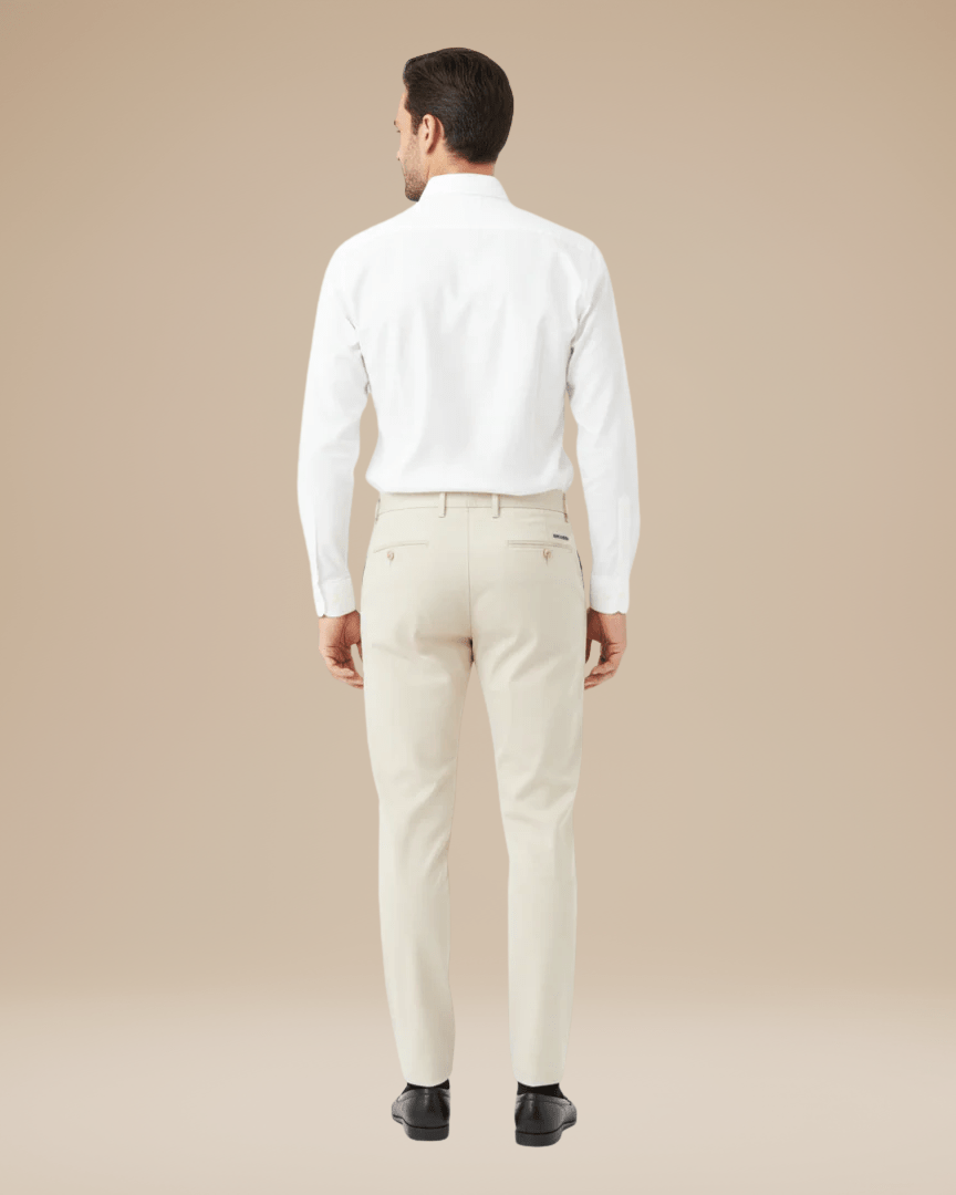 Pantaloni Uomo Slim Tapered Tessuto Tecnico Leggero Comodi
