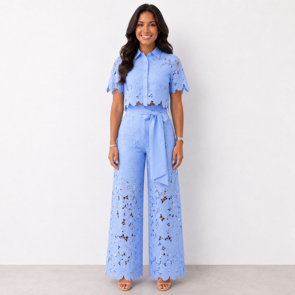 Reina™ Set Elegante in Pizzo Floreale
