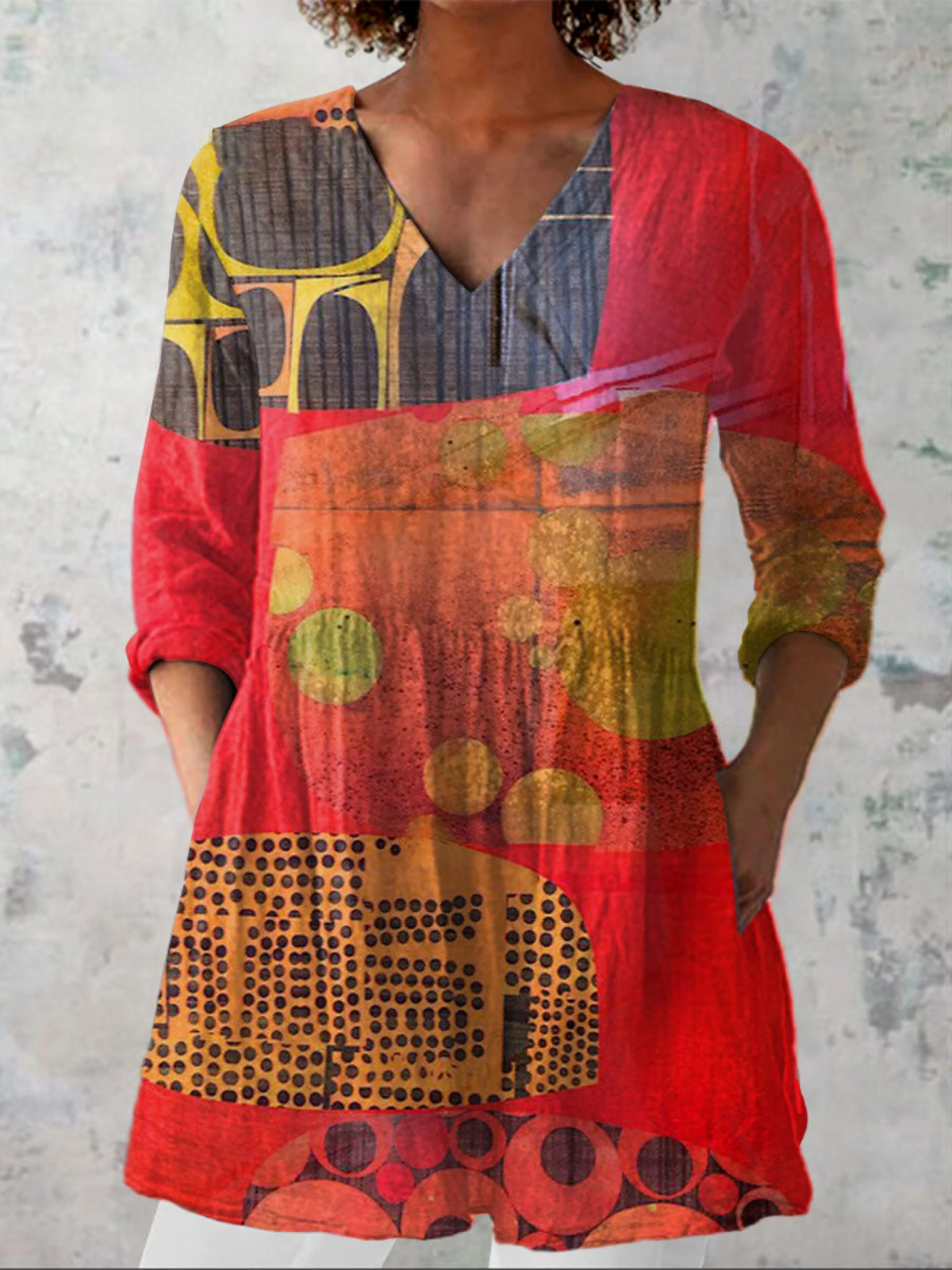 Indira | Blusa lunga a V