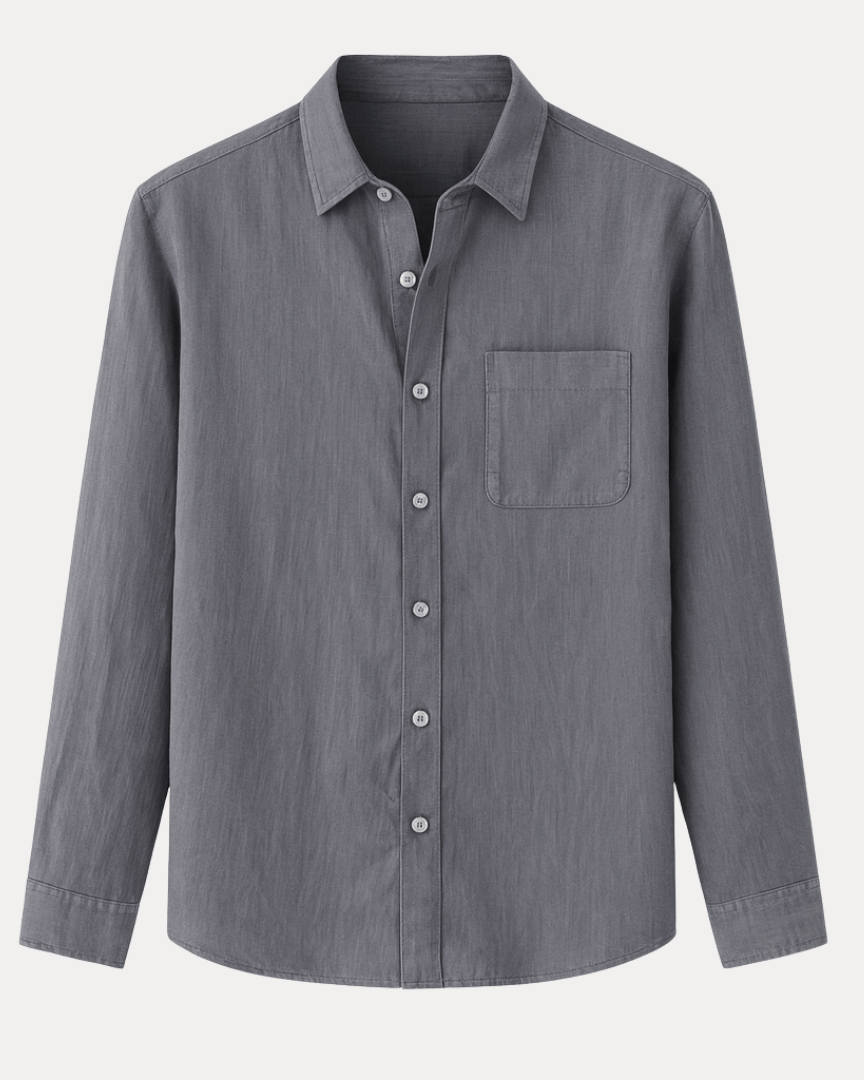 Camicia Uomo Maniche Lunghe Leggera Traspirante Comoda