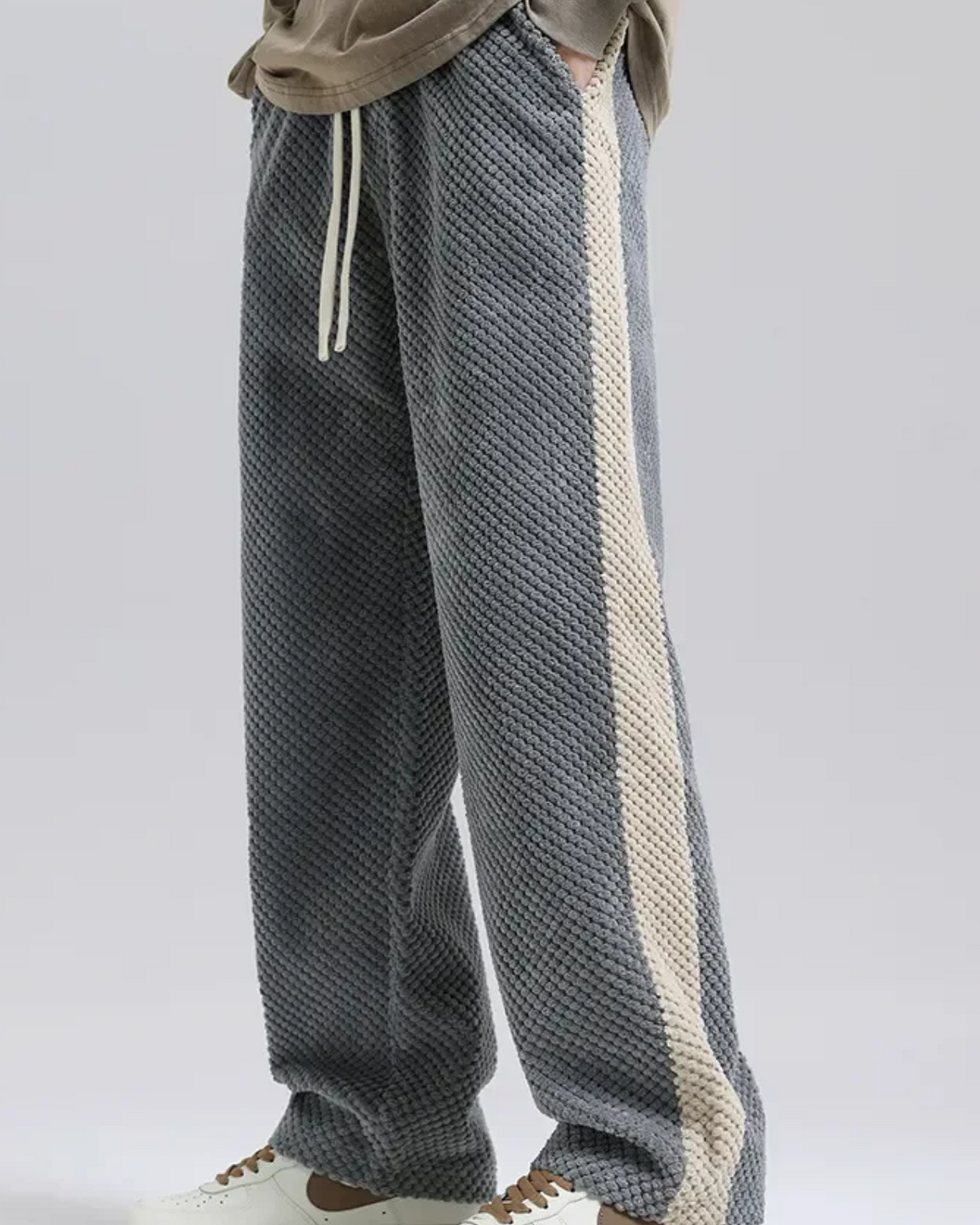 Jogger Uomo Velluto a Coste Waffle Comfort Urbano