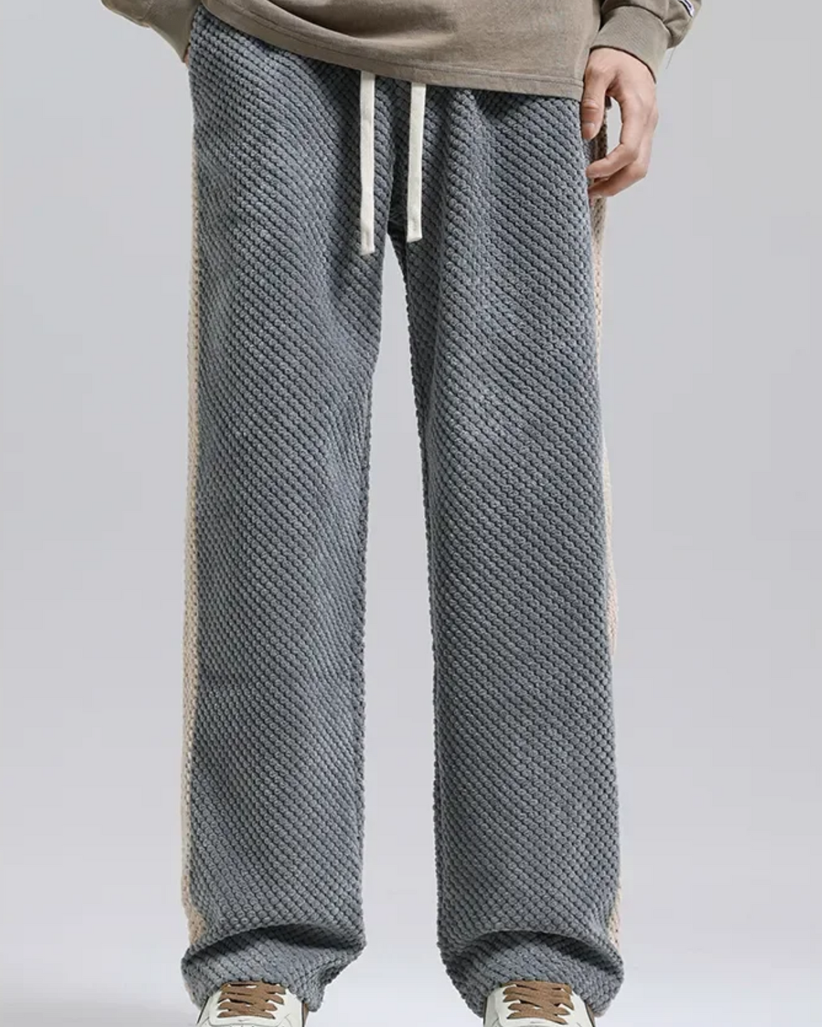Jogger Uomo Velluto a Coste Waffle Comfort Urbano