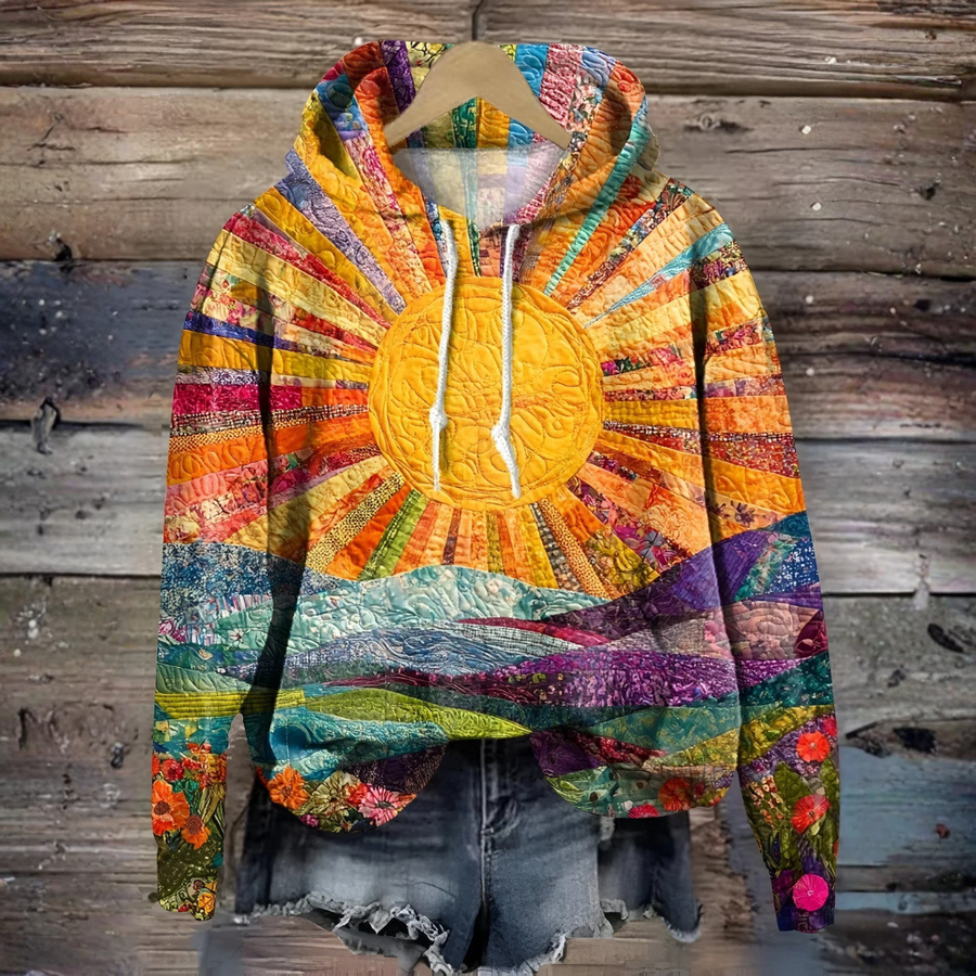 Olivia™ - Felpa con Cappuccio Colorful Sunrise