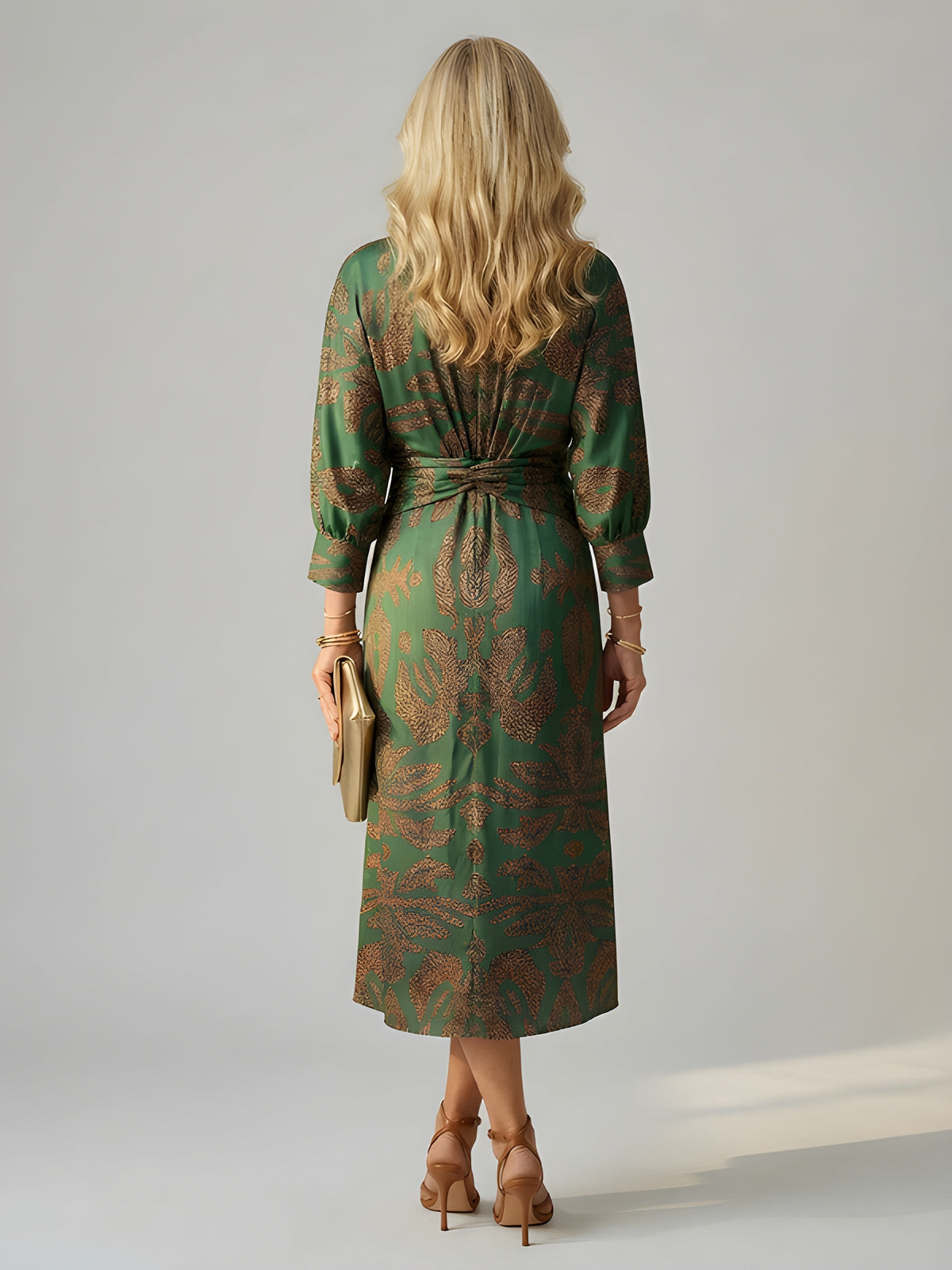 Alisson | Abito Midi Elegante a Portafoglio