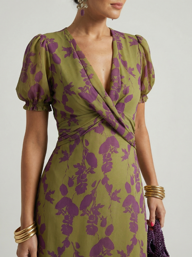 Hanna | Abito Midi Floreale Relaxed