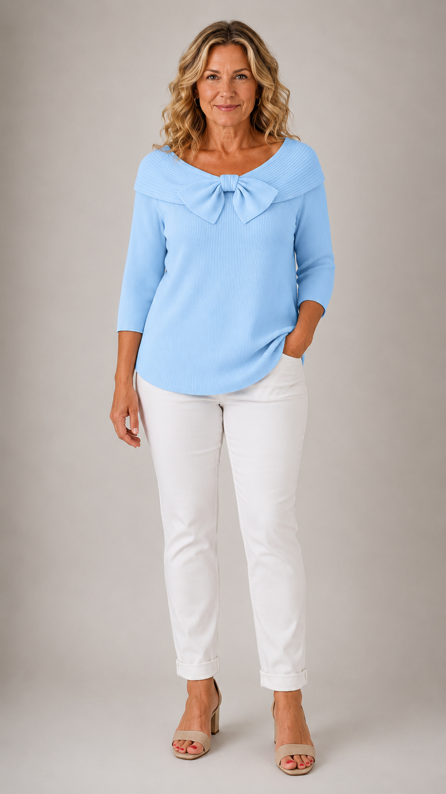 Giana™ | Maglione Elegante con Fiocco
