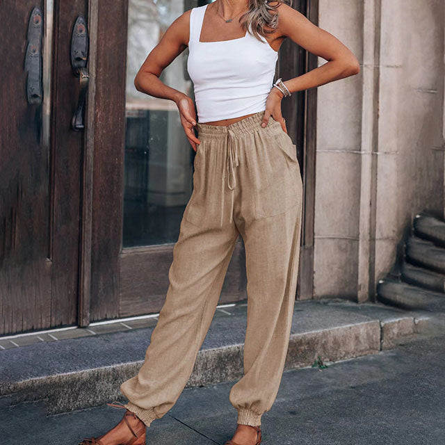Kaeli – Pantaloni Eleganti con Coulisse