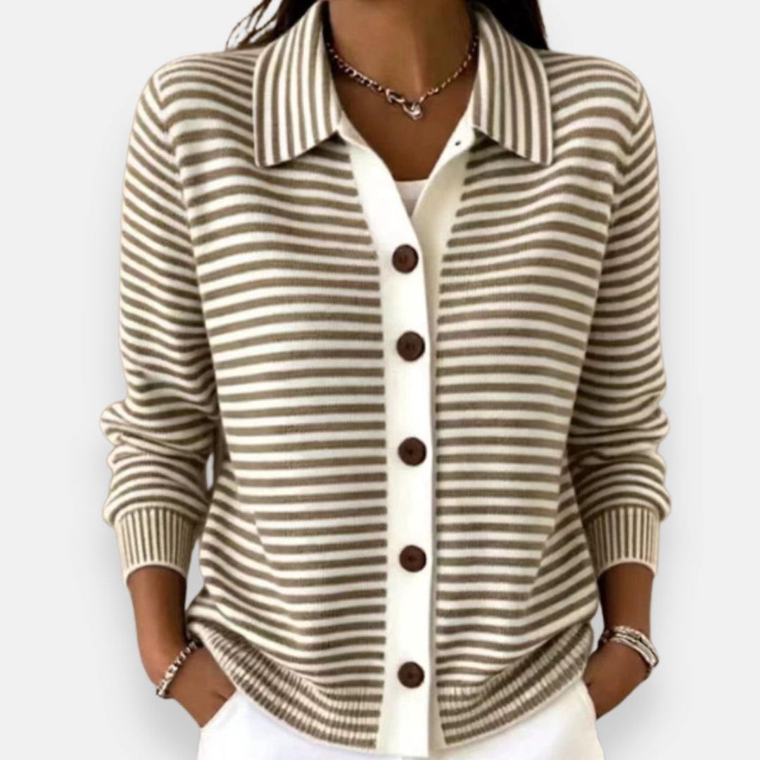 Cardigan Nola™ a Strisce con Bottoni