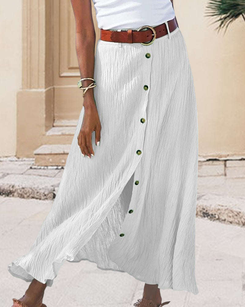 Syndy - Gonna Fluttuante con Bottoni