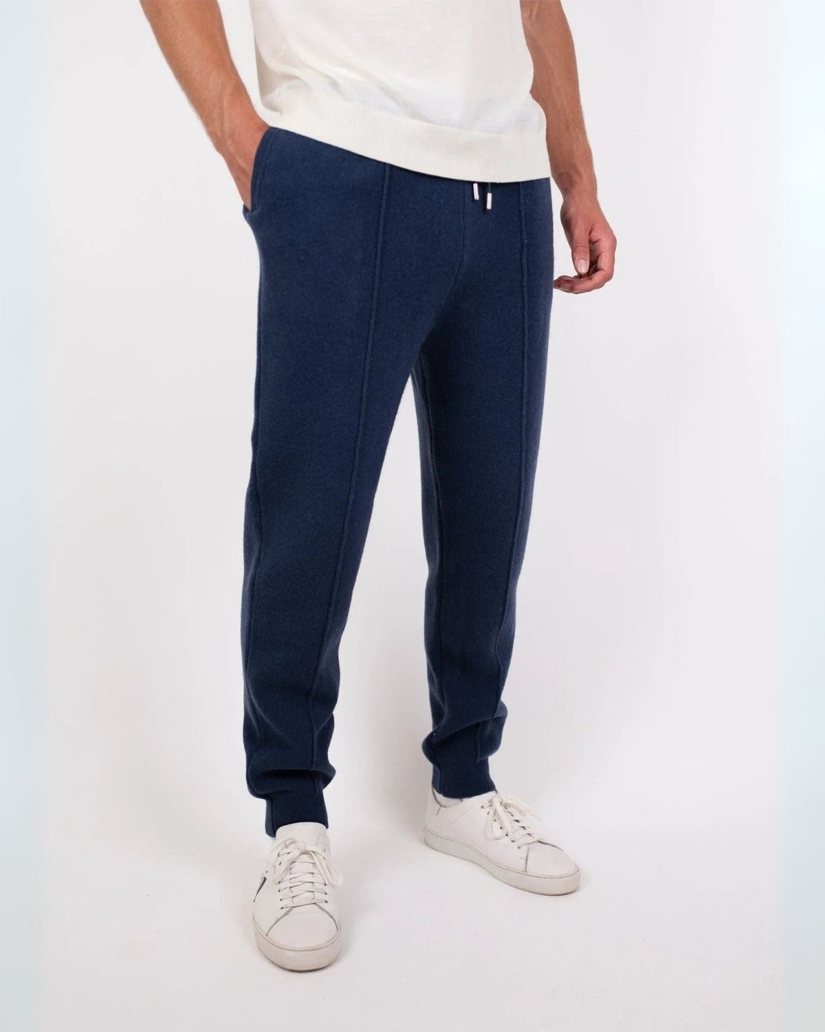 Pantaloni Jogger Uomo in Lana Merino Morbidi Comfort Leggero