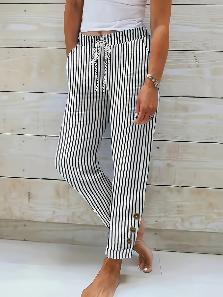 Raquelle - Pantaloni a Righe Casual