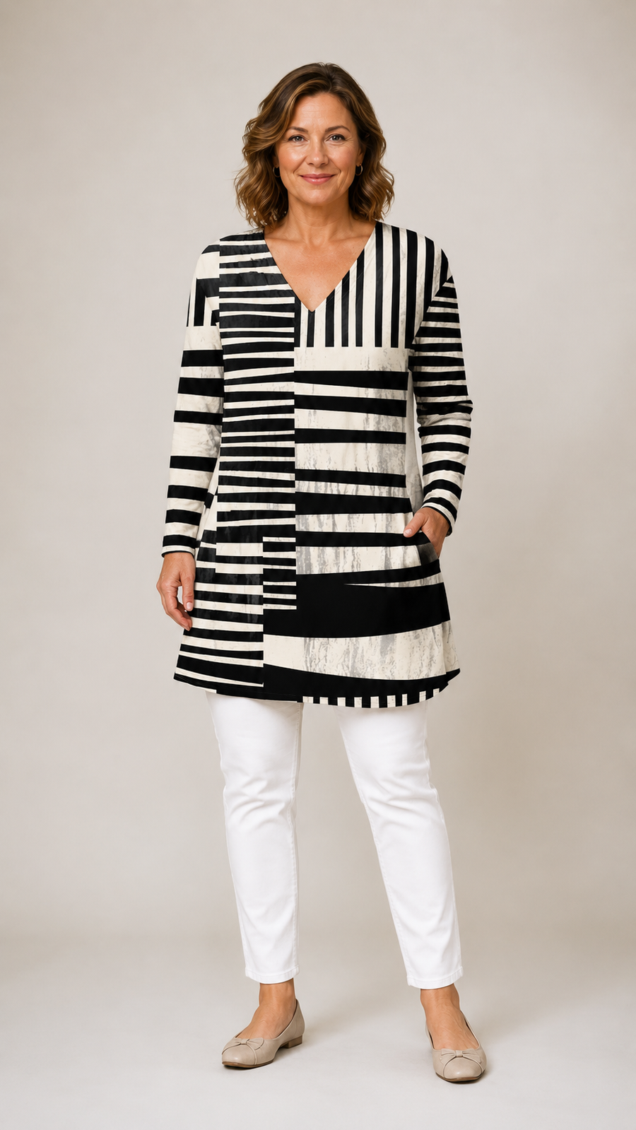 Willow| Blusa Lunga con Scollatura a V