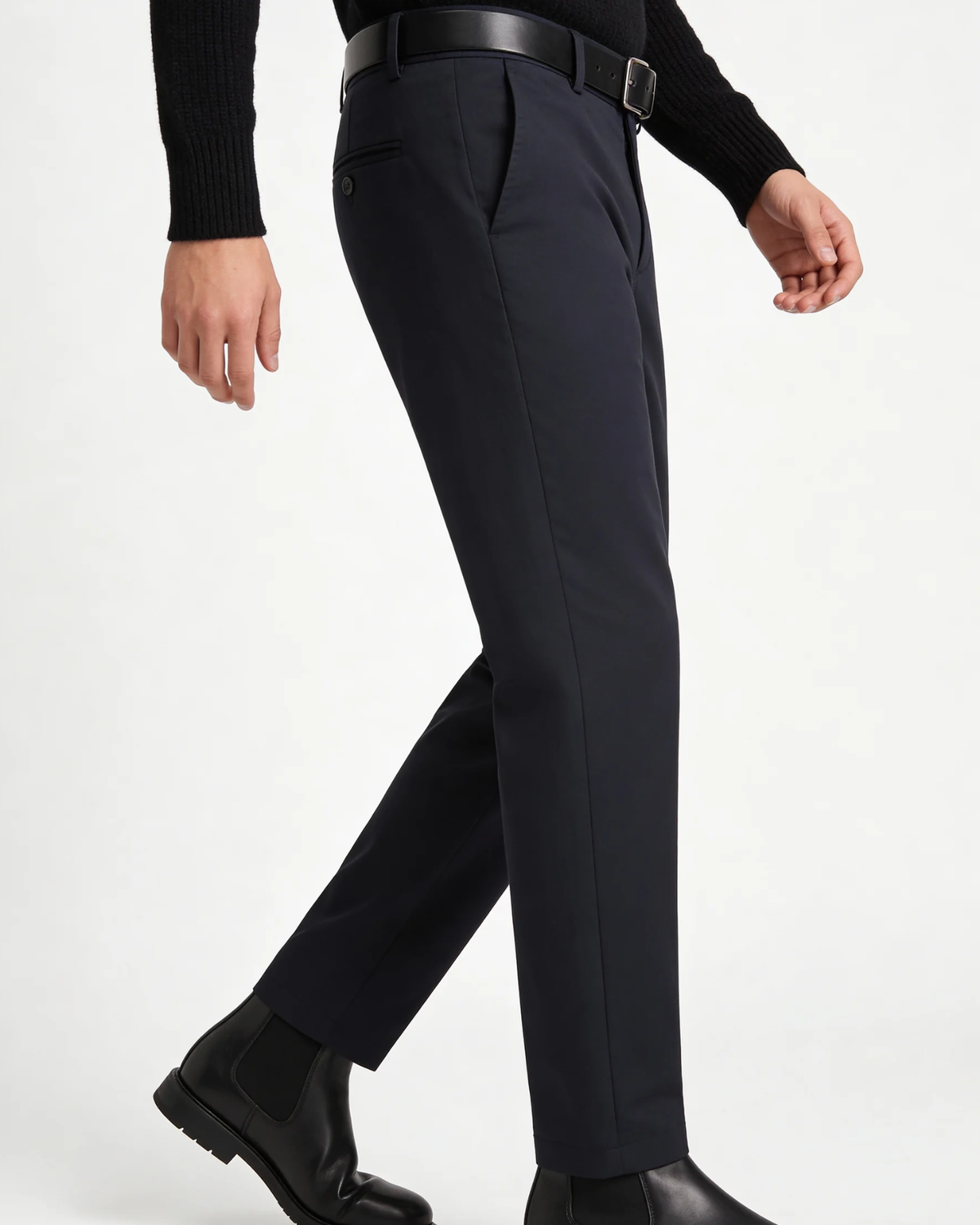Pantaloni Uomo Sartoriali Elasticizzati Linea Pulita