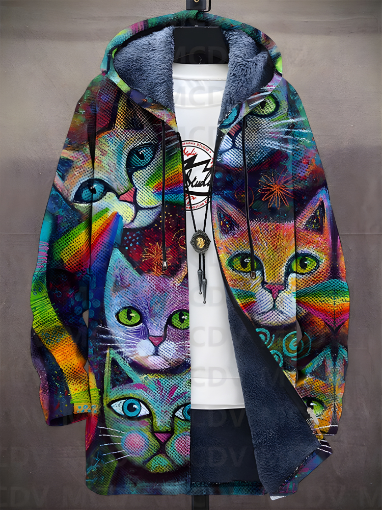 Asher™ - Felpa con zip ispirata all'arte di lusso