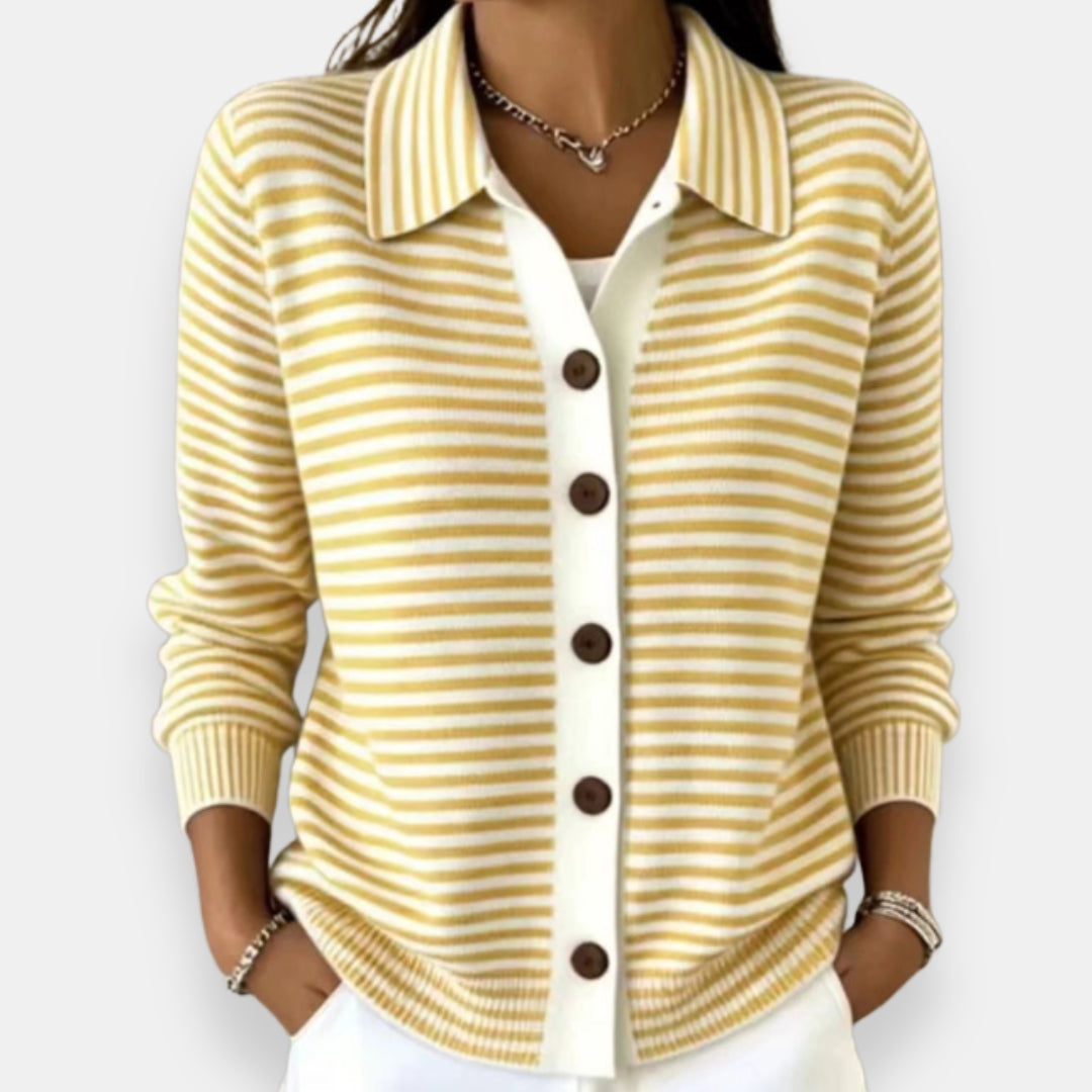 Cardigan Nola™ a Strisce con Bottoni