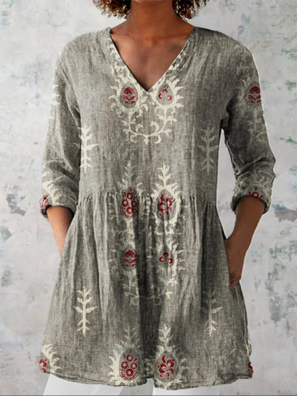 Maeve | Blusa lunga con scollatura a V
