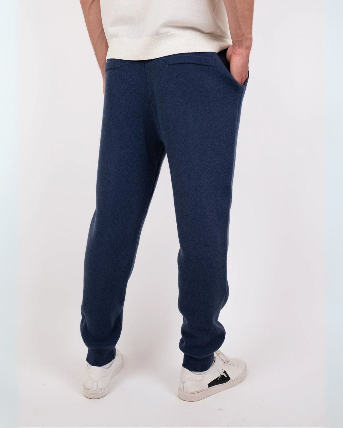 Pantaloni Jogger Uomo in Lana Merino Morbidi Comfort Leggero