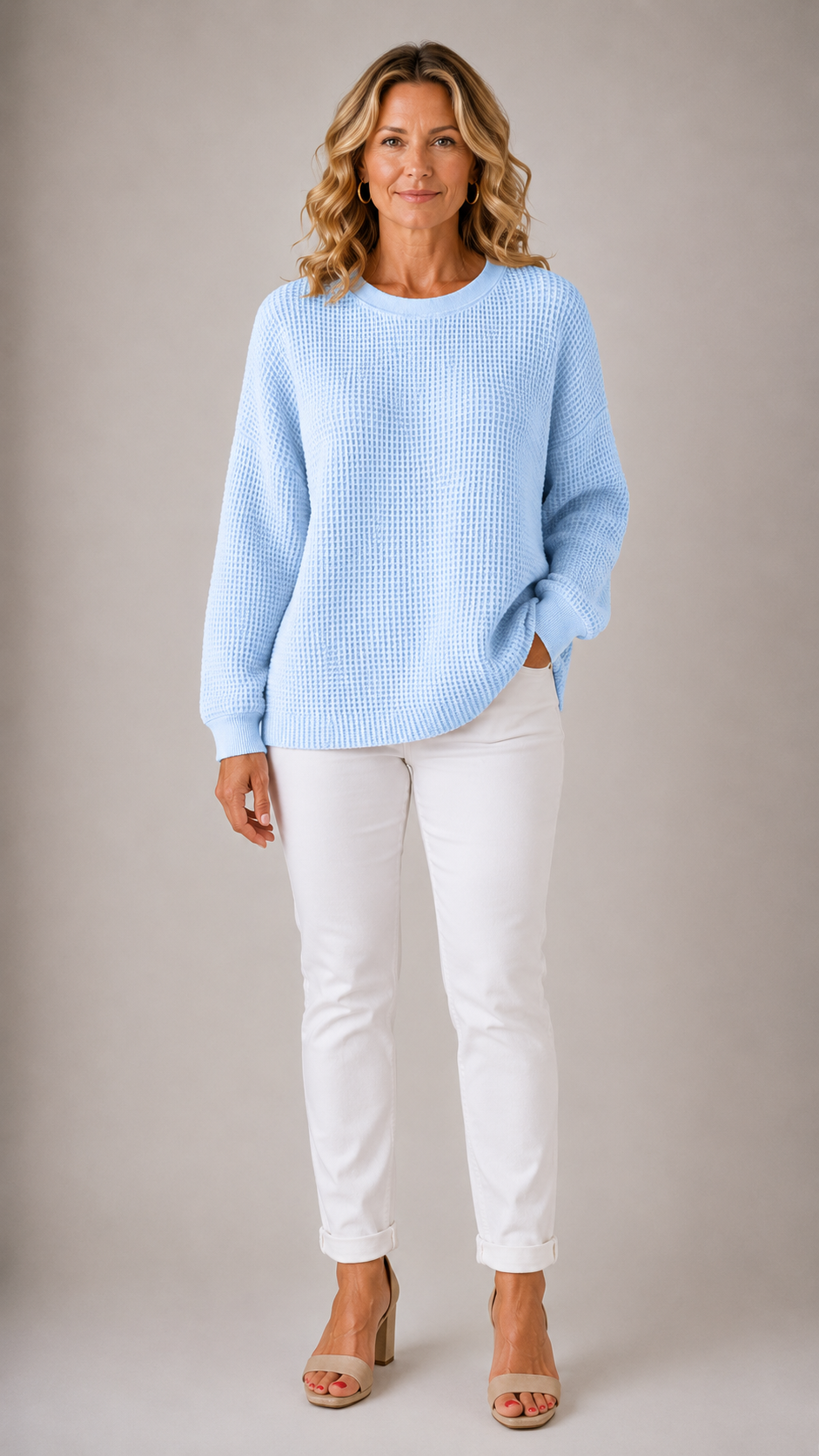 Scarlet™ | Maglione in Maglia Waffle Confortevole