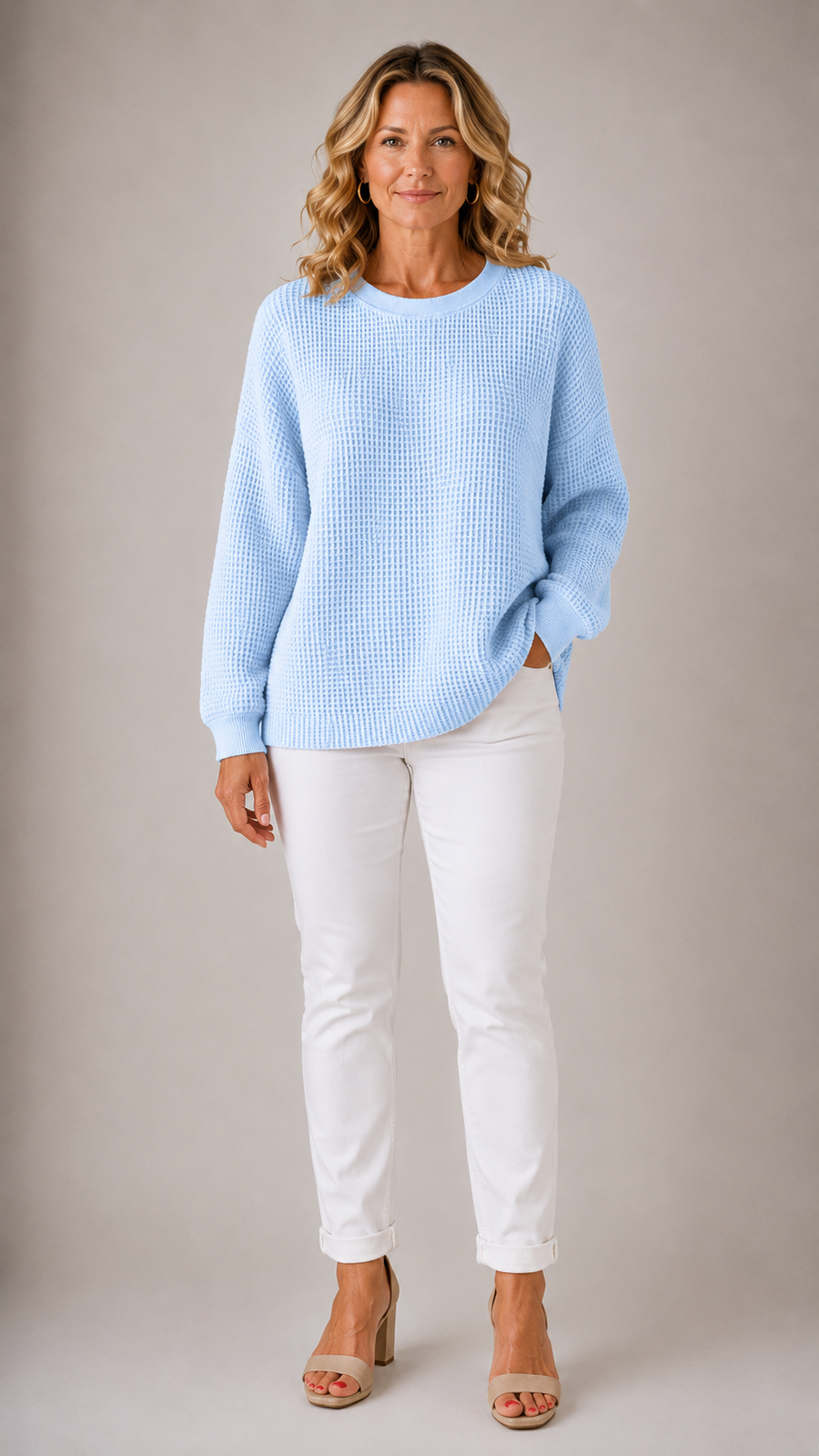 Scarlet™ | Maglione in Maglia Waffle Confortevole
