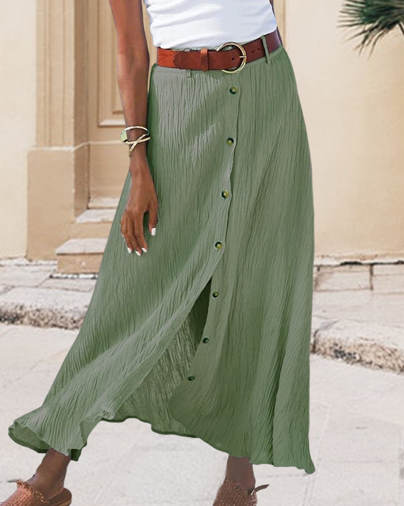 Syndy - Gonna Fluttuante con Bottoni